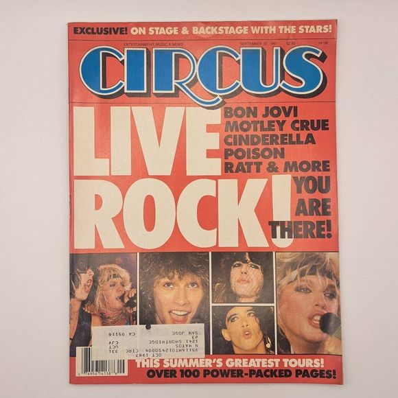 Vintage Other - Vintage Circus Live Rock Magazine